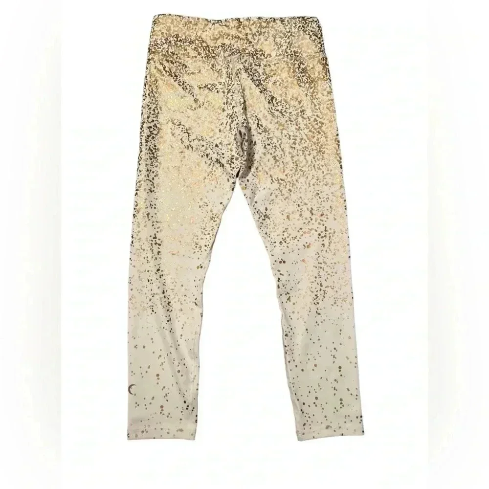 Zyia White Stay Gold Light n Tight Hi-Rise 7/8 24" size 8-10 - Picture 3 of 5